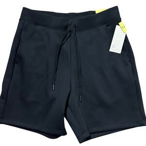 All In Motion Black Athletic Shorts Women Small Drawstring Stretch Pocket NWT